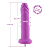 HiSmith 6.7 Inch Silicone Vibrating Purple Dildo – Vibrating Dildo Sex Machine Attachments